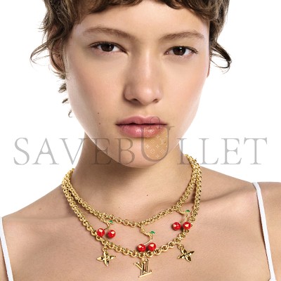 LOUIS VUITTON MURAKAMI LV X TM CERISE NECKLACE M02804
